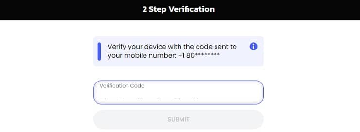 BetMGM Verify Phone Code