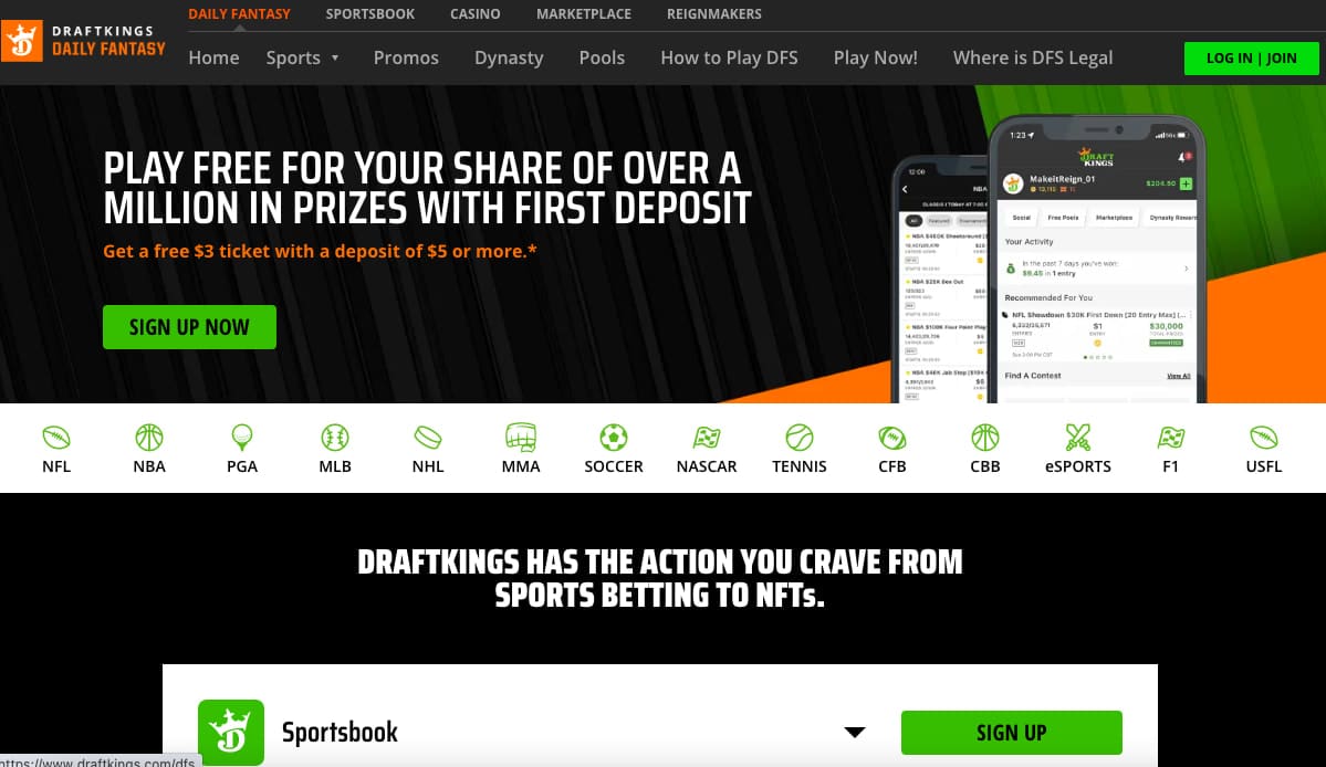 DraftKings NY sign up part one