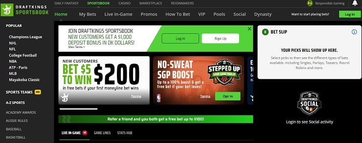 DraftKings Online Sportsbook