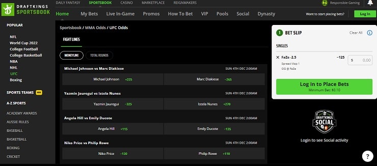 DraftKings UFC