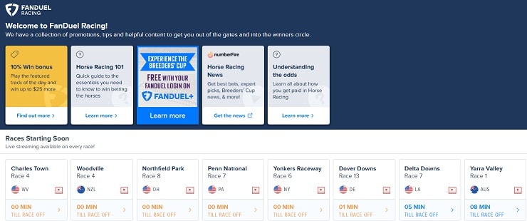 FanDuel Online Racing