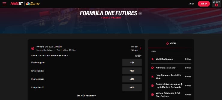 PointsBet F1