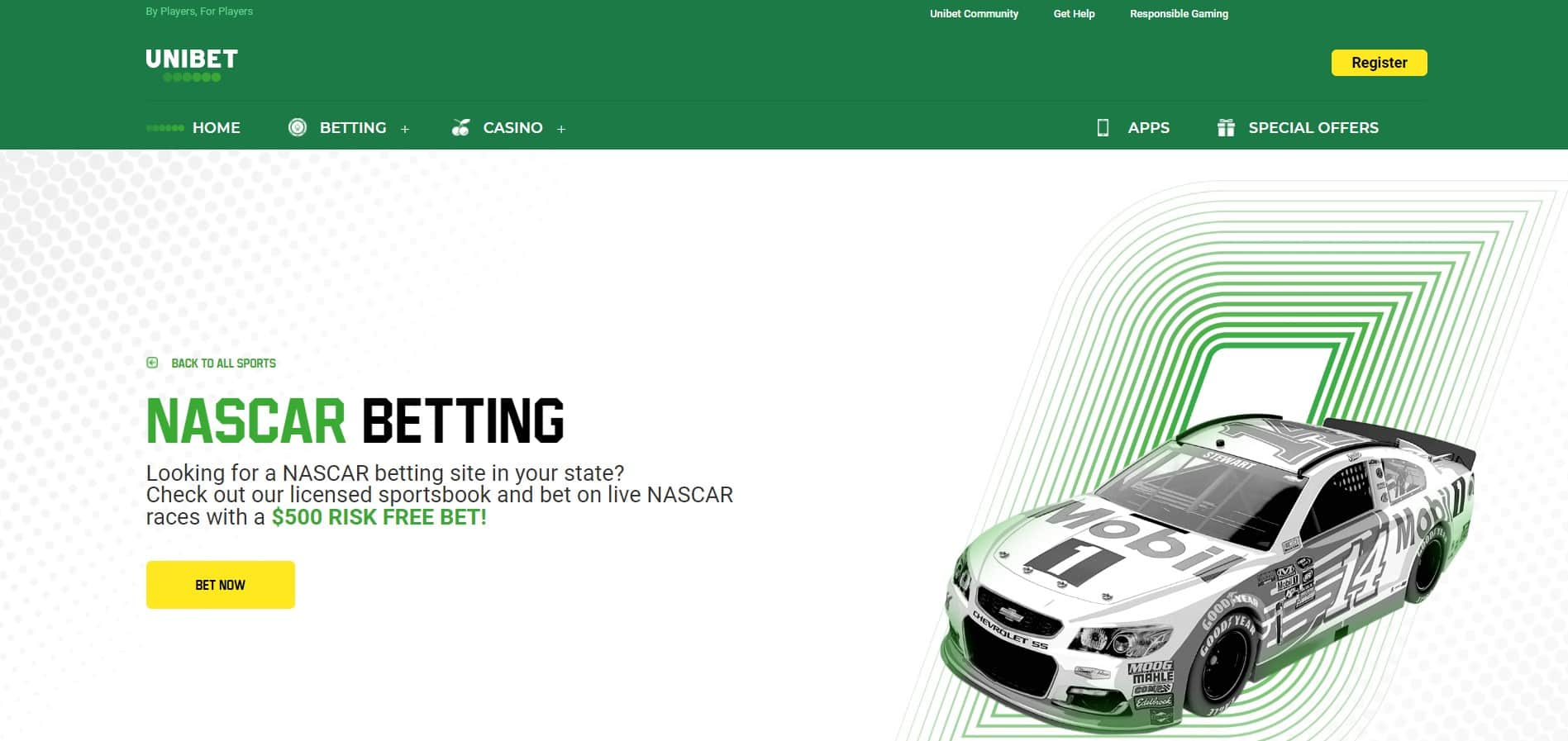 unibet nascar betting