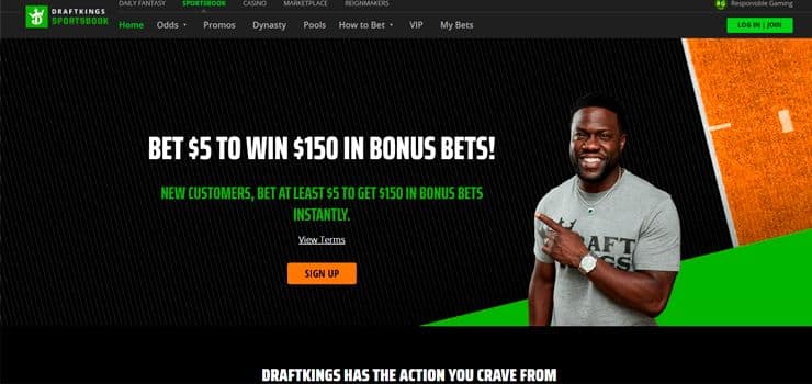 draftkings-sportsbook-pennsylvania-homepage